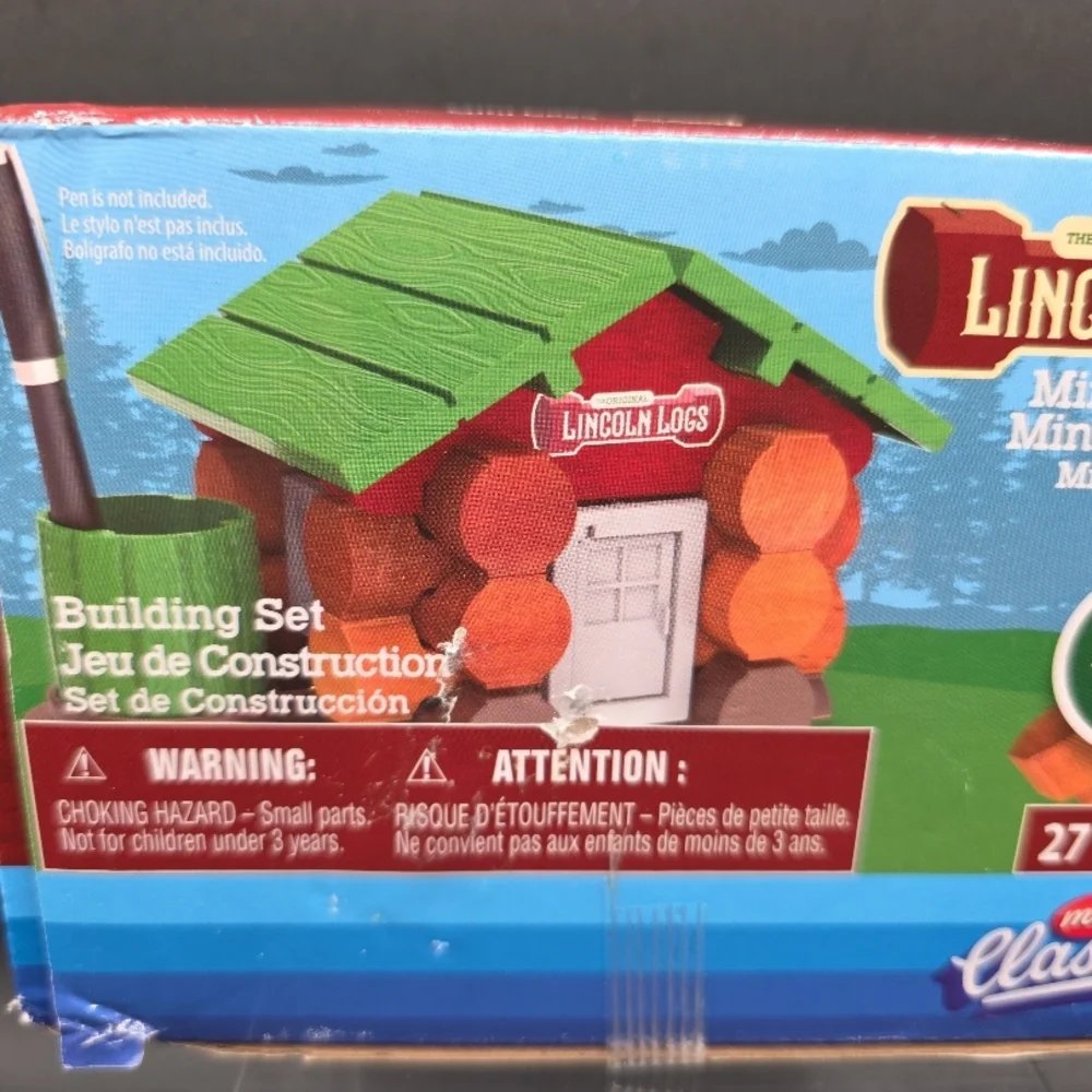 The Original Lincoln Logs Mini Building Set Classic Retro mini Home Collectible